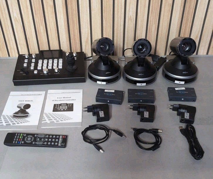 Professionele NDI/HX PTZ Camera Set met Controller, Overige merken, Full HD, 20x of meer, Overige soorten