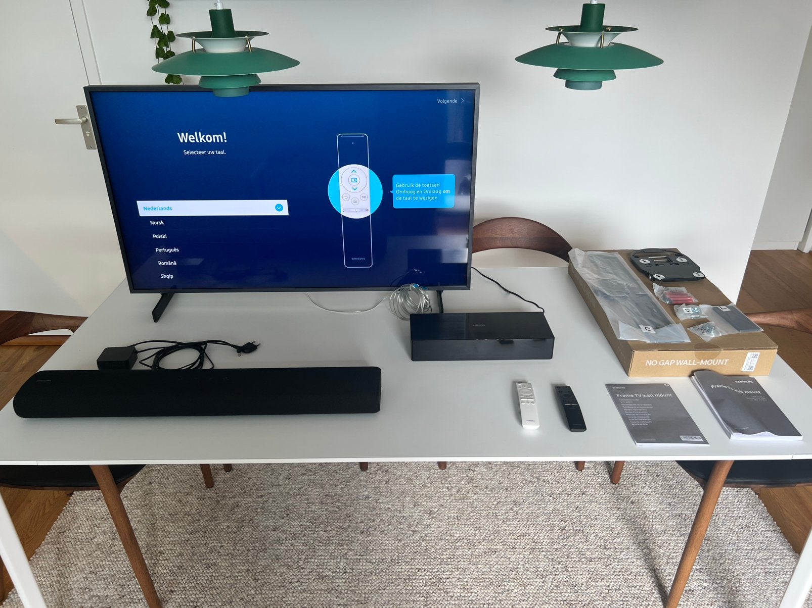 Samsung The Frame 43” (2021) + HW-S60T Soundbar | Compleet |, Ophalen, Zo goed als nieuw, 100 cm of meer, Samsung