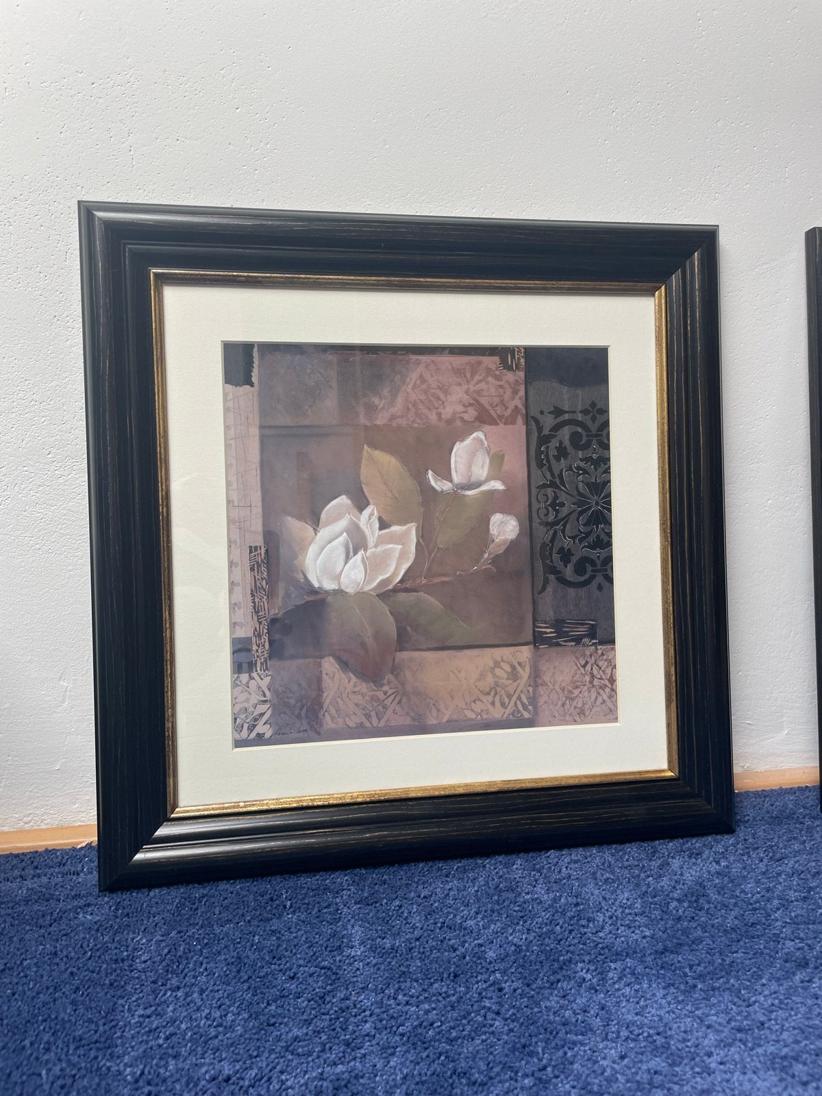 Set van 2 ingelijste bloemenprints - Magnolia en Roos, Ophalen
