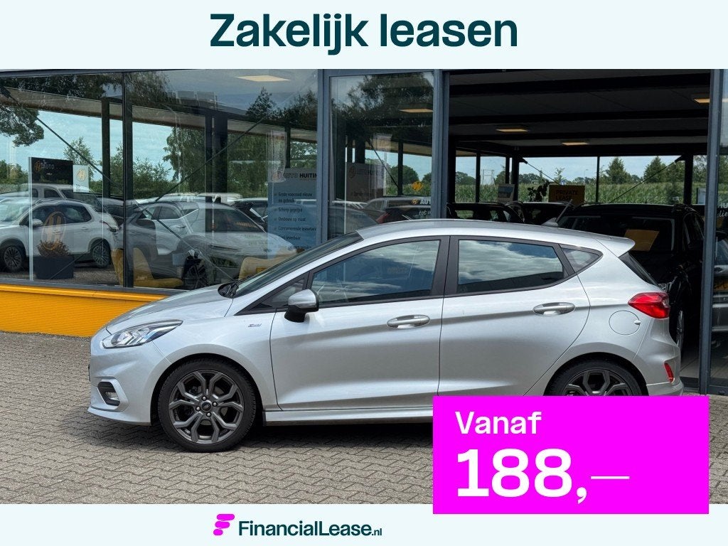 Ford Fiesta 1.0 EcoB. ST-Line - stoel/stuurverwarming - navi, Voorwielaandrijving, 101 pk, Gebruikt, 580 kg