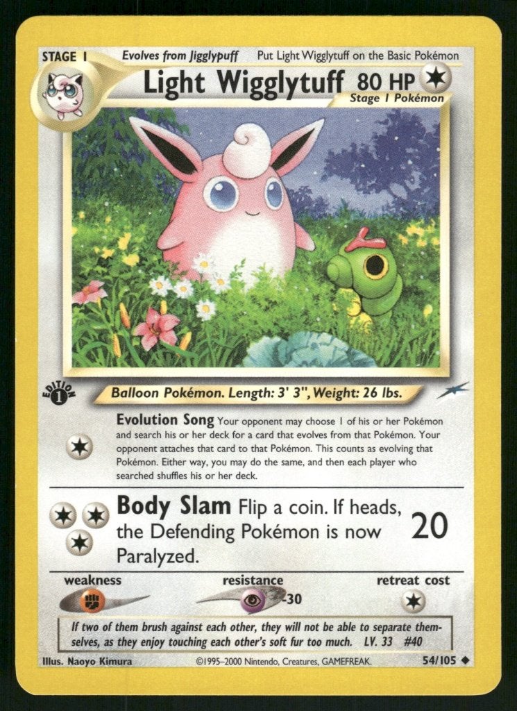 Light Wigglytuff 54/105 - Neo Destiny (1st edition, Verzenden, Gebruikt