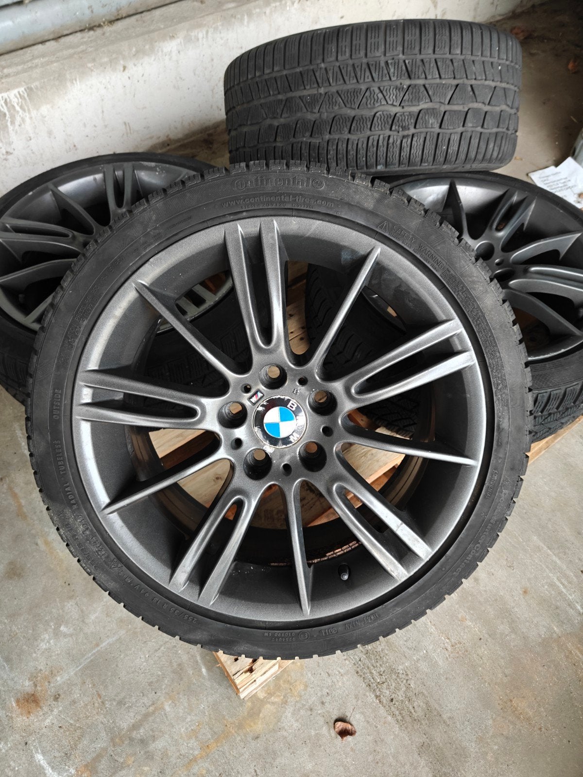 BMW Velgen M193 met Continental Winterbanden 255/35 R18, Ophalen, 18 inch, Gebruikt, 255 mm