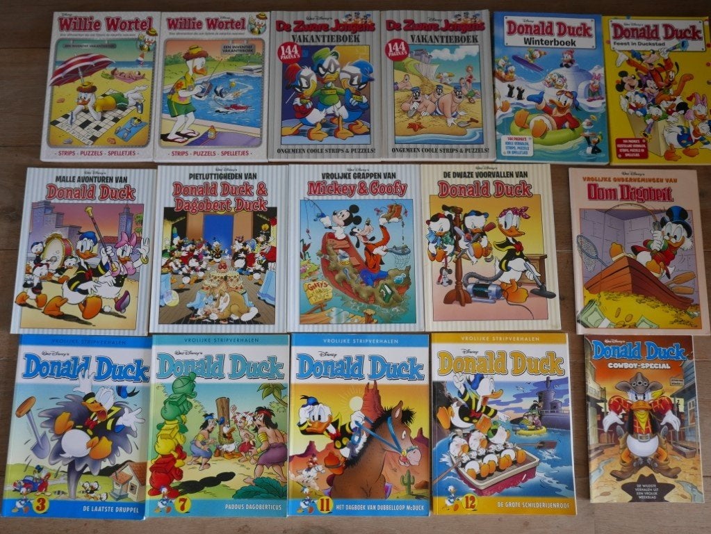 Donald Duck en andere stripboeken, Boeken, Meerdere stripboeken, Ophalen of Verzenden, Gelezen