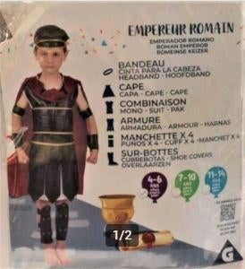 Nieuw 10 delig Romeinse Keizer outfit mt 104 / 116, Ophalen of Verzenden, Nieuw, 110 t/m 116, Jongen