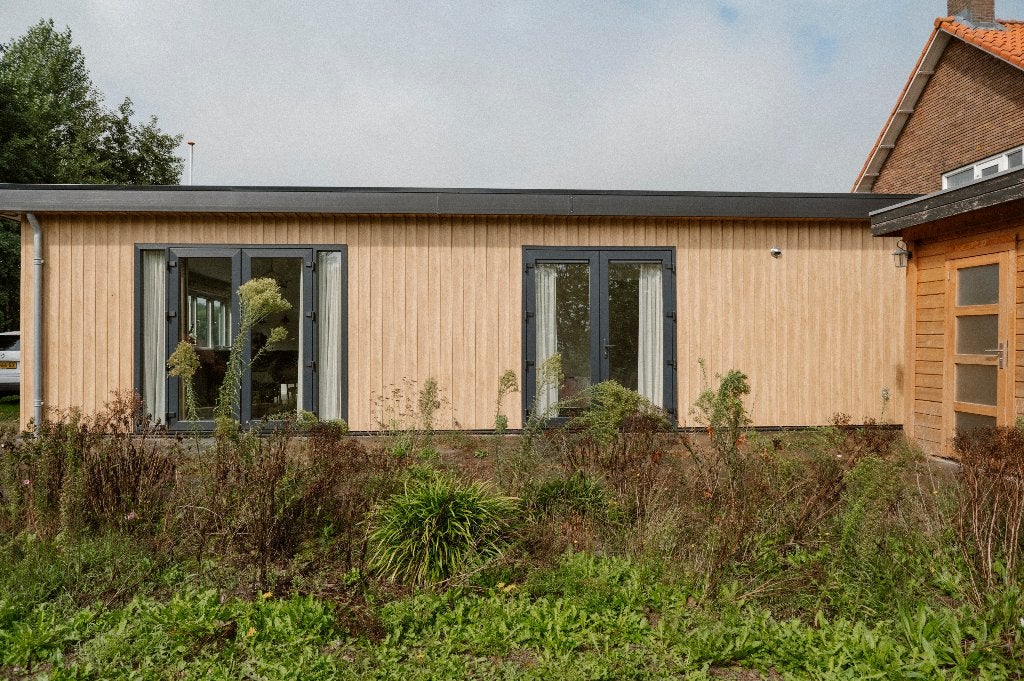 mantelzorgwoning chalet recreatiewoning gastenverblijf, Huizen en Kamers, 95 m², Overige soorten, 2 slaapkamers