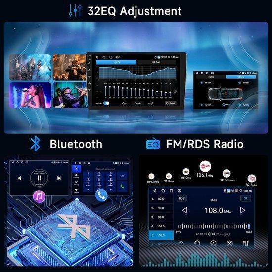 Android 13 Autoradio – 2-DIN Stereo – Touchscreen Radio, Corvance B.V., Verzenden, Nieuw, Corvancebol@gmail.com