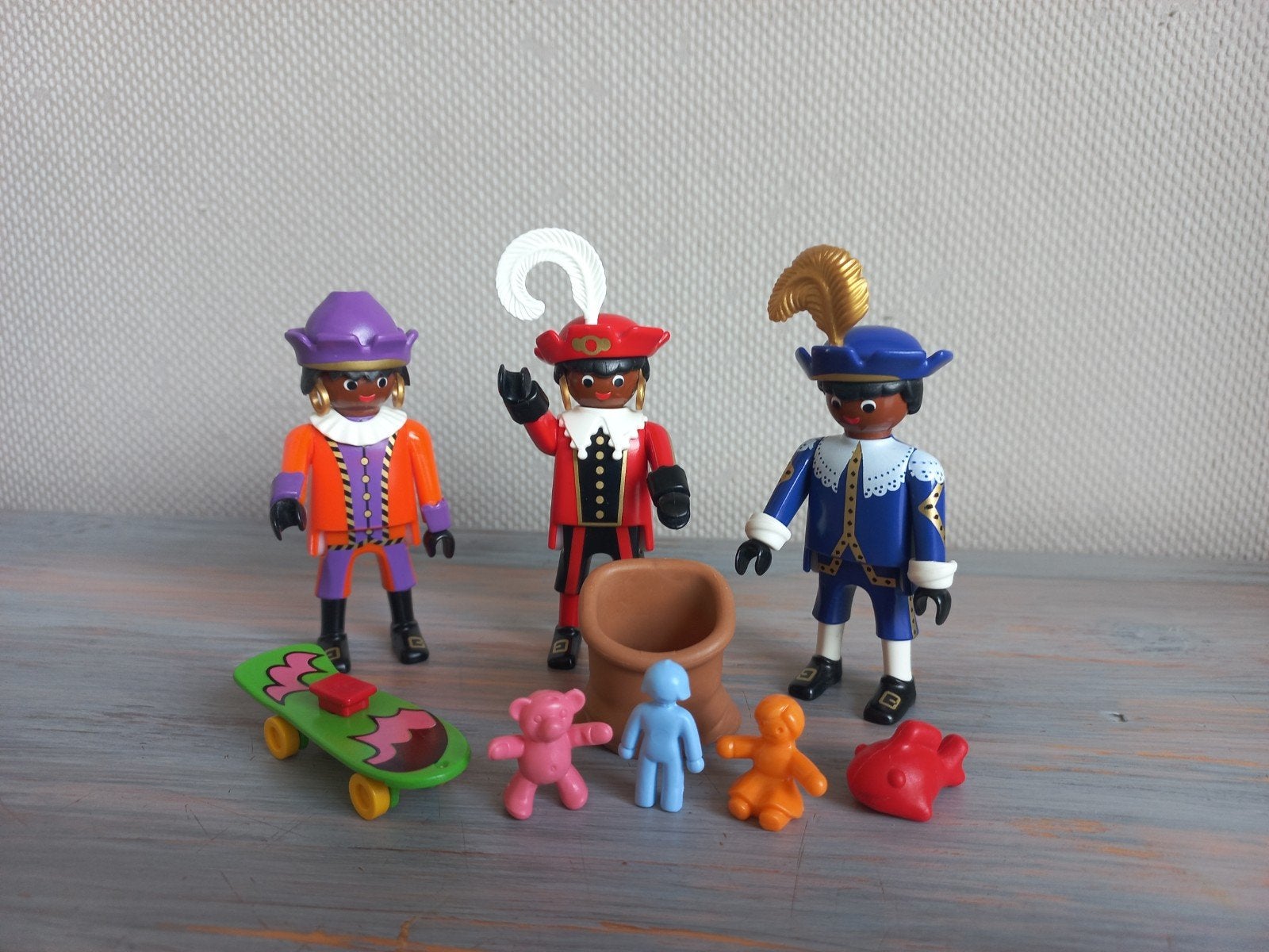 Playmobil (5040) - 3st. Pakjes-Pieten met Cadeautjes, Complete set, Zo goed als nieuw, Figuren, Family fun