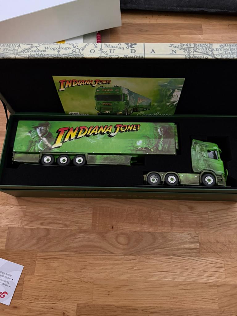 Tekno scania müller Indiana jones nieuw, Verzenden, Nieuw, Bus of Vrachtwagen, Tekno