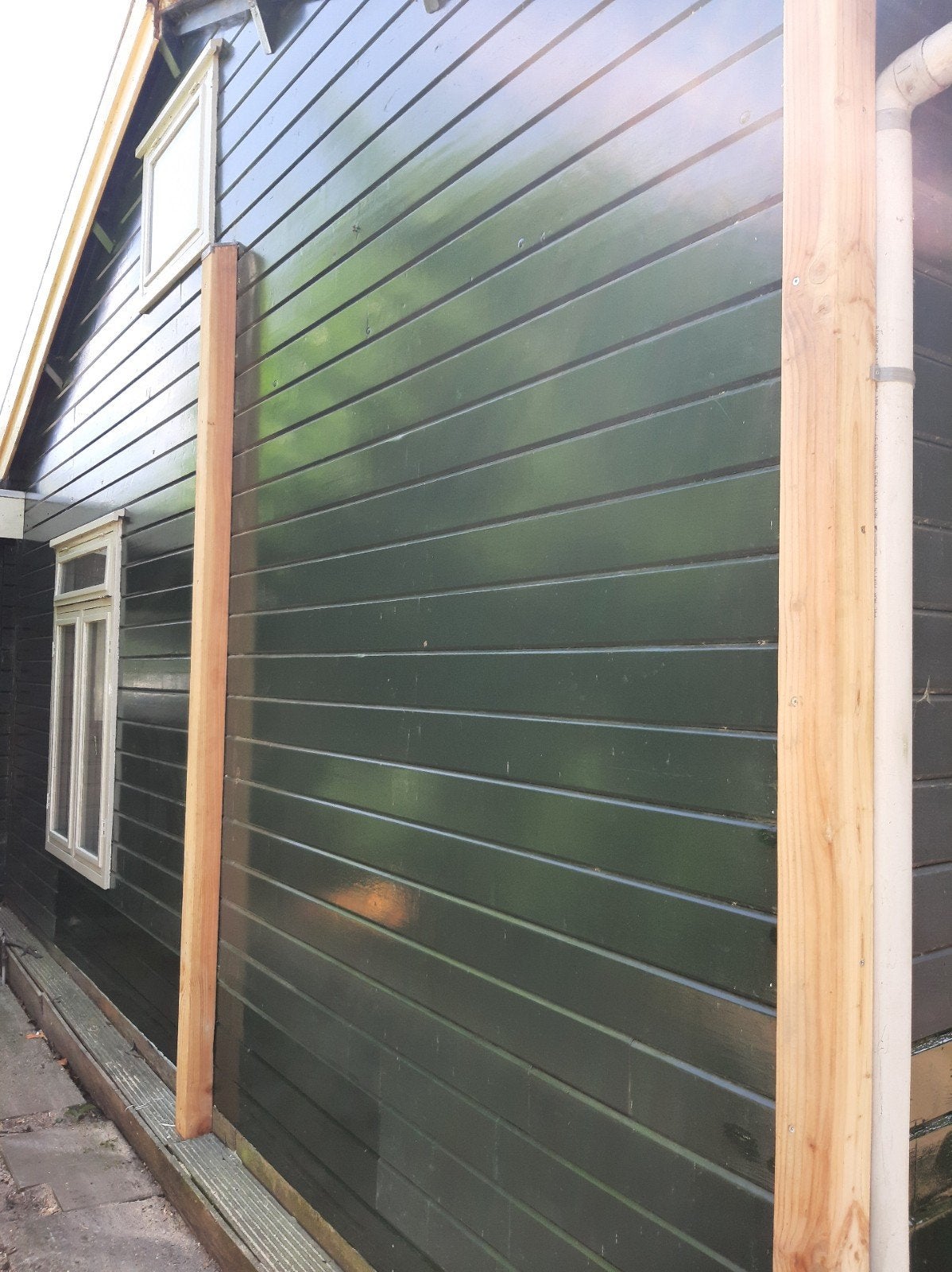 GEZOCHT partij gebruikte  blokhut planken  dikte 4,5 cm, Doe-het-zelf en Verbouw, Hout en Planken, Gebruikt, Minder dan 25 mm