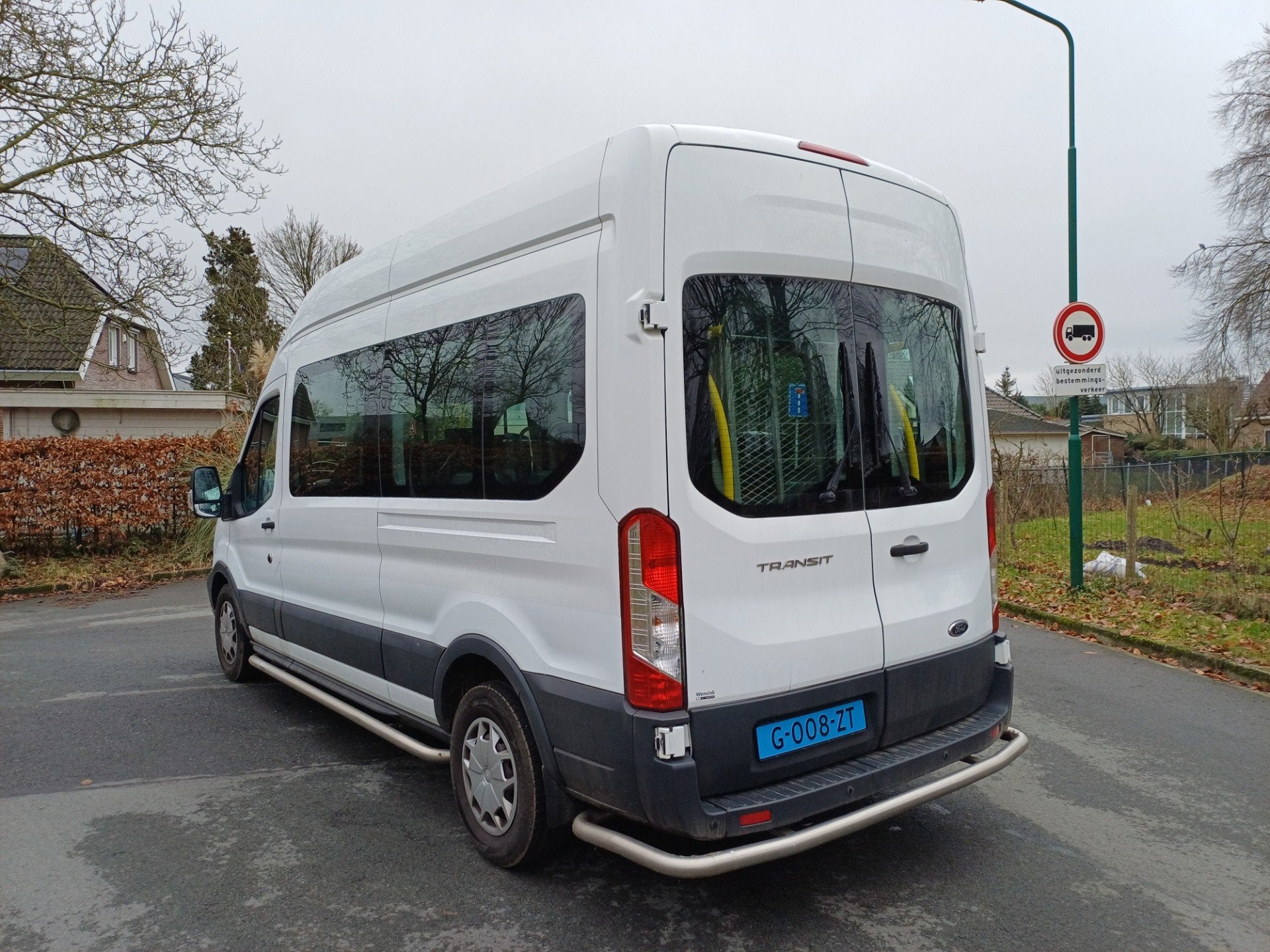 Ford Transit 350 2.0 TDCI L3H2 ROLSTOELBUS /LIFT/AUTOMAAT/EU, Stof, Euro 6, Wit, Bedrijf