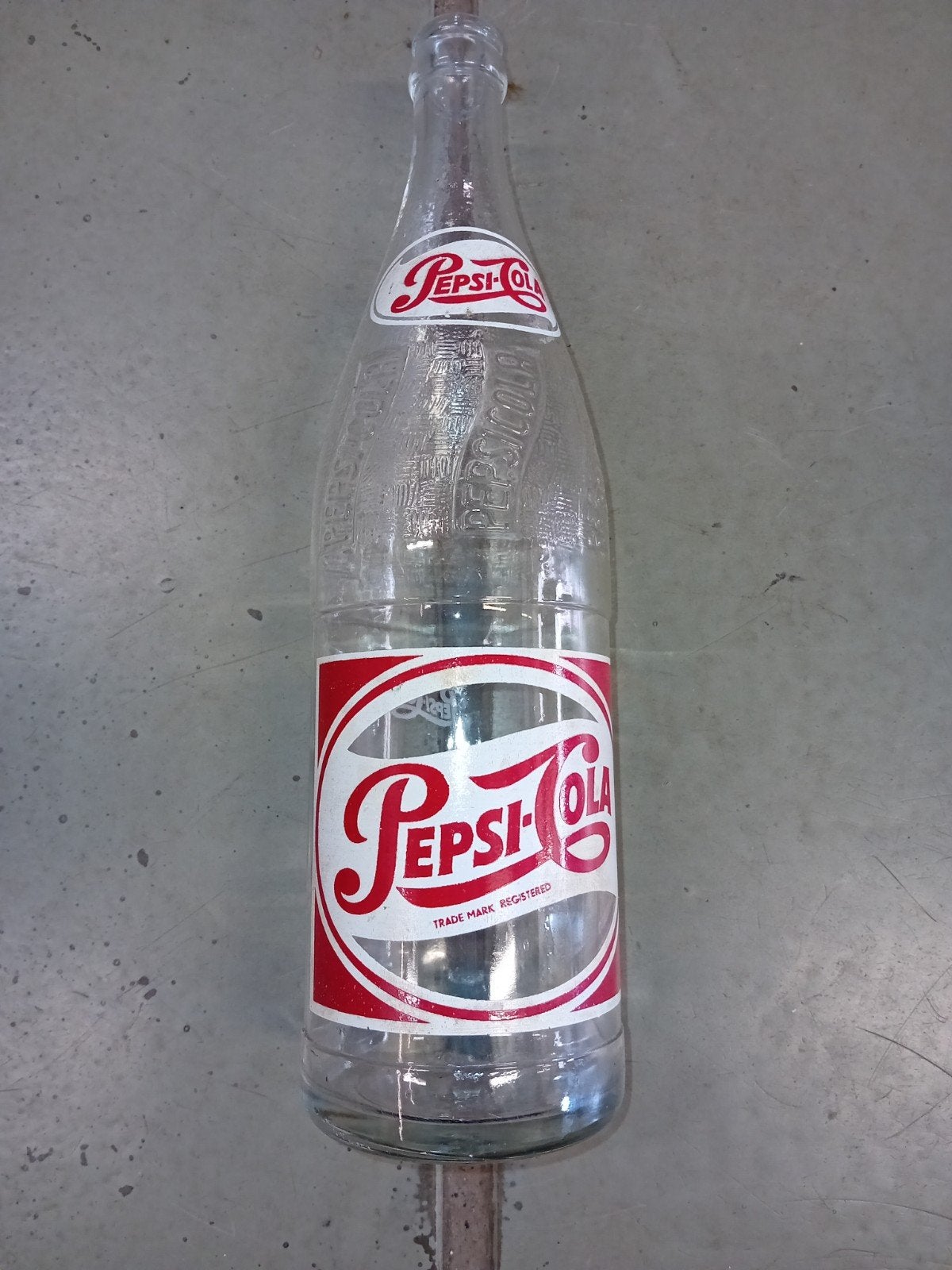 Vintage Pepsi-Cola fles - 0.750 liter, Verzamelen, Ophalen of Verzenden, Gebruikt