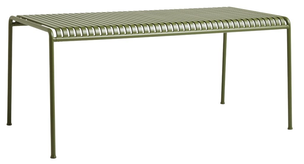 HAY Palissade TUINTAFEL 170x90 - kleur Olive - Bouroullec, Ophalen, Gebruikt, Rechthoekig, Metaal