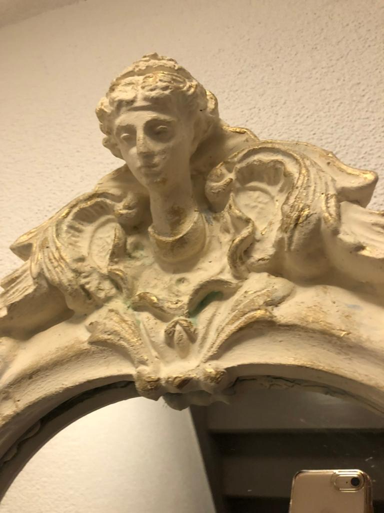 Barok set spiegel tafeltje plantenpot, Ophalen of Verzenden, Rechthoekig