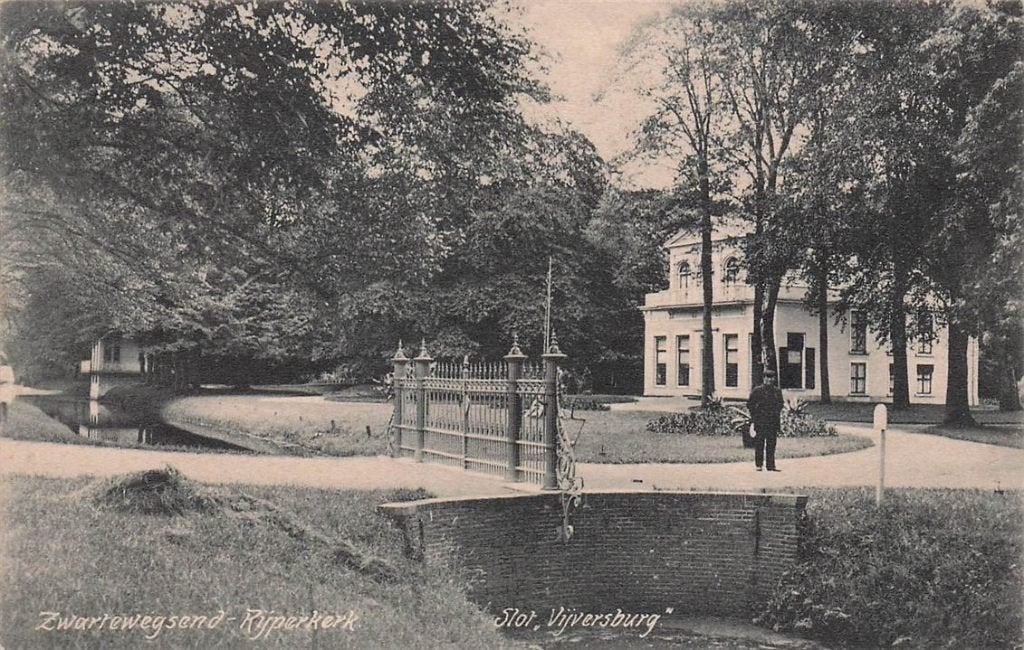 703-358-021 Zwartewegsend-Rijperkerk Slot Vijversburg, Verzenden, Voor 1920, Friesland
