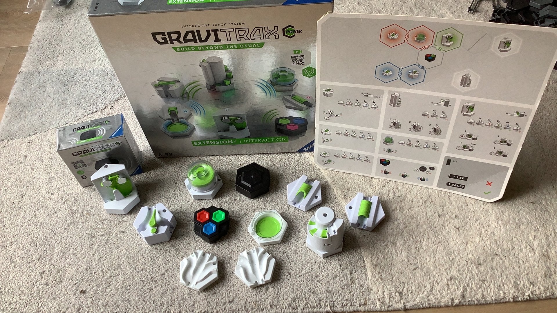 Gravitrax power interaction set+power connect, Ophalen of Verzenden, Zo goed als nieuw, Bouwen