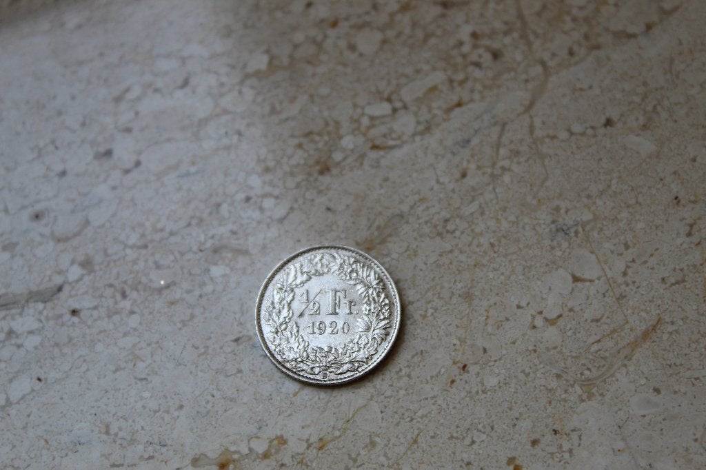 ****Zwitserland  halve frank 1920****, Verzenden, Overige landen, Zilver