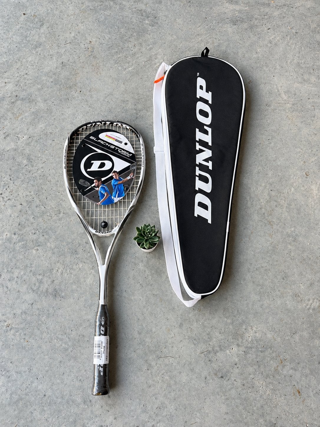 Dunlop Blackstorm Force Squash Racket met Hoes - Nieuw, Sport en Fitness, Ophalen of Verzenden, Nieuw, Racket, Met hoes