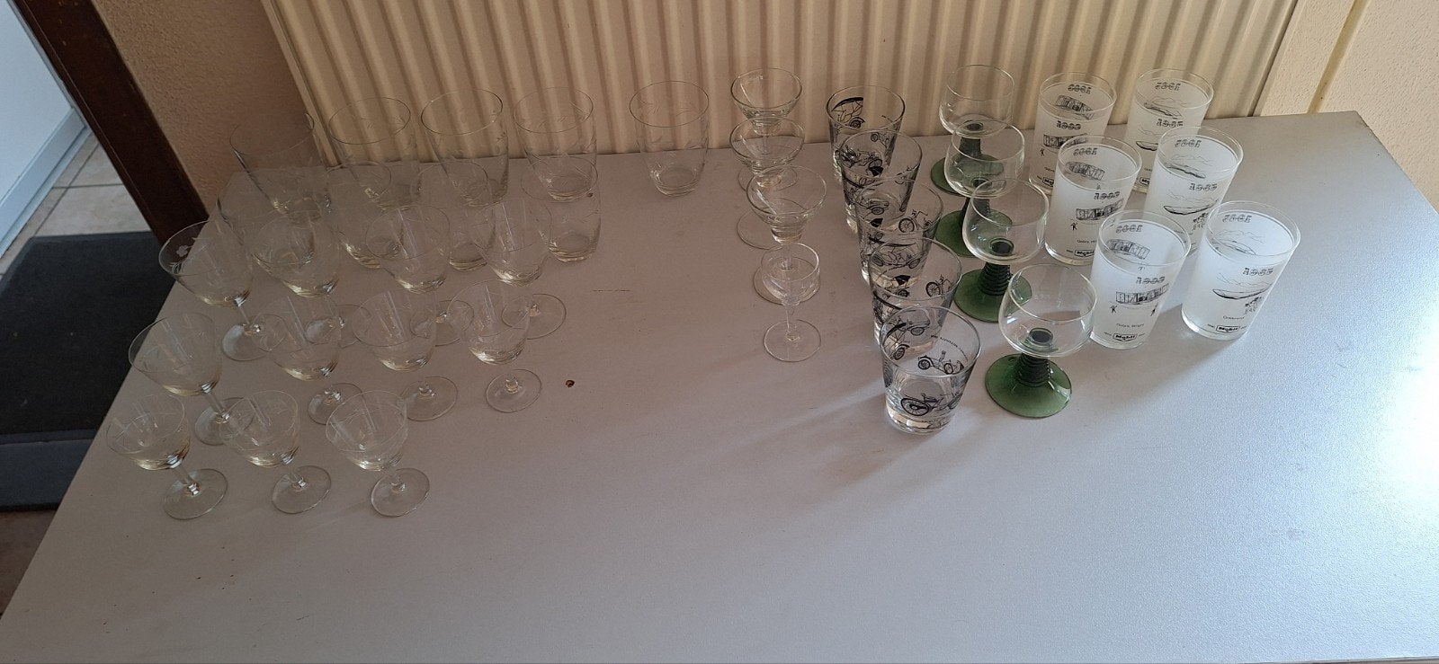 glaswerk en kristal, Ophalen