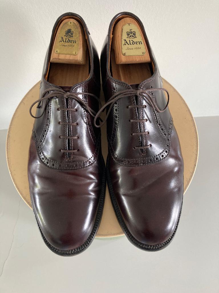 Alden cordovan saddle oxford 11 B/D, Overige kleuren, Alden, Ophalen of Verzenden, Zo goed als nieuw