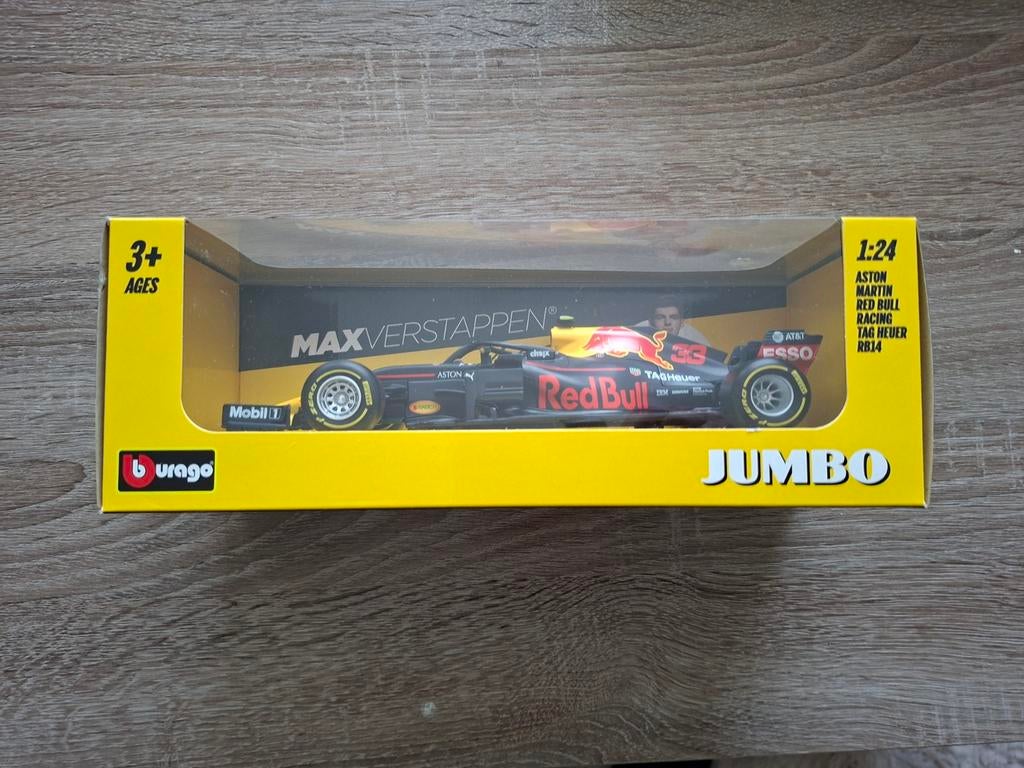 Bburago Max Verstappen Red Bull Racing RB14 1:24, Ophalen of Verzenden