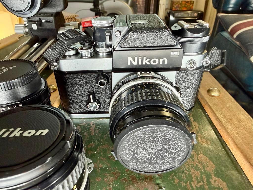 Zeer complete ikonische Nikon F2 setup!, Ophalen of Verzenden, Zo goed als nieuw, Overige merken