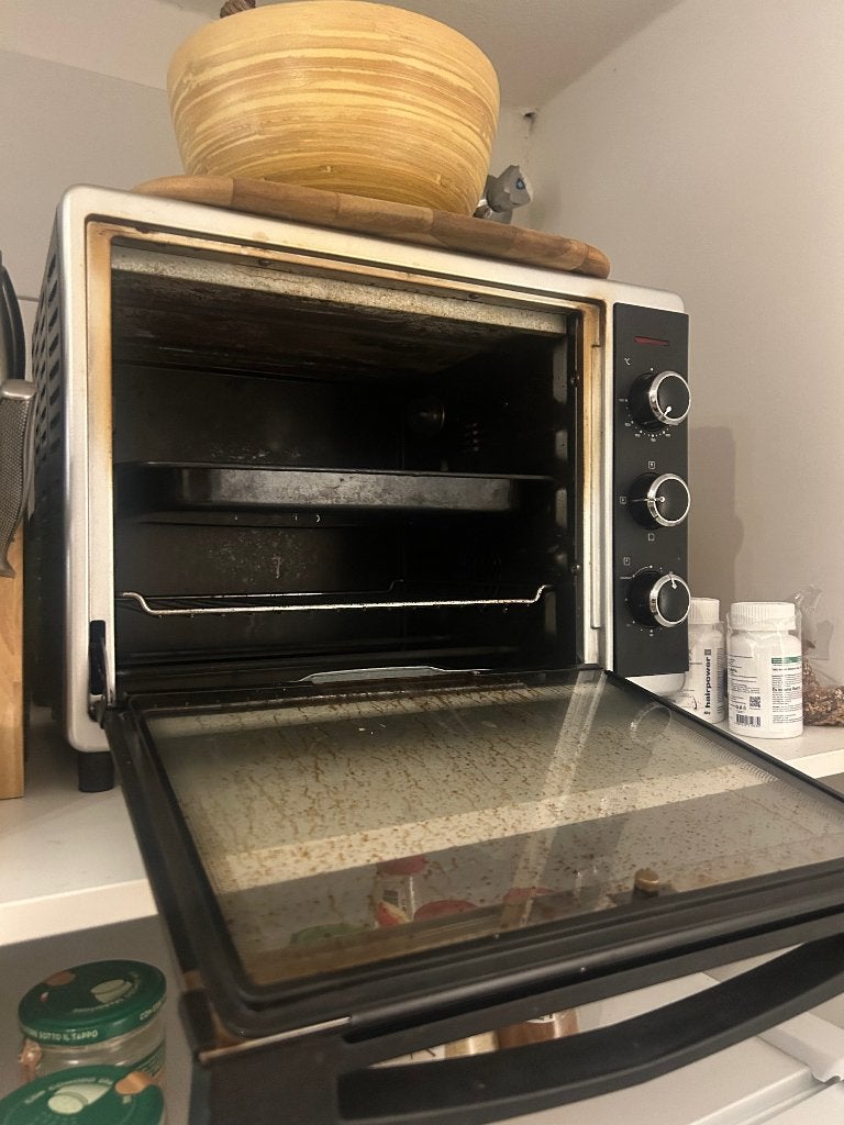 Inventum oven met draaispit - 30L, Ophalen, Minder dan 45 cm, Gebruikt, Minder dan 45 cm