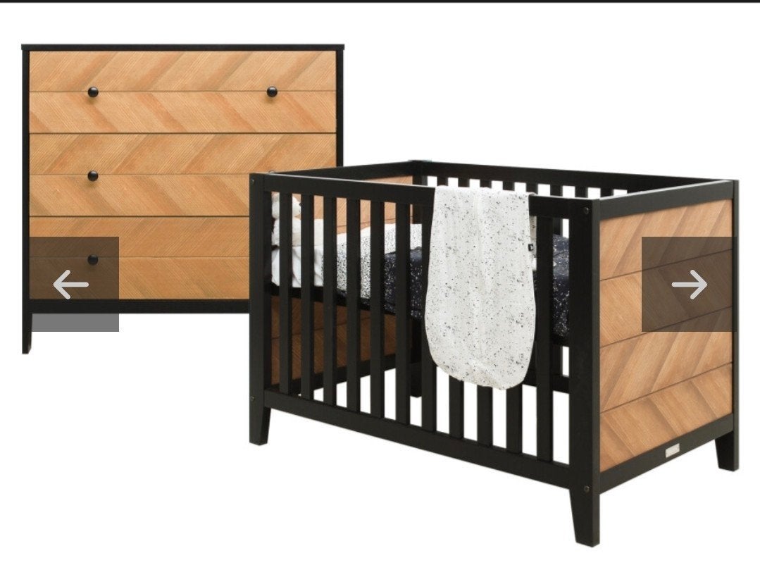 Bopita Job babykamer ledikant & commode, Kinderen en Baby's, Kinderkamer | Complete kinderkamers, Ophalen, Gebruikt, Jongetje of Meisje