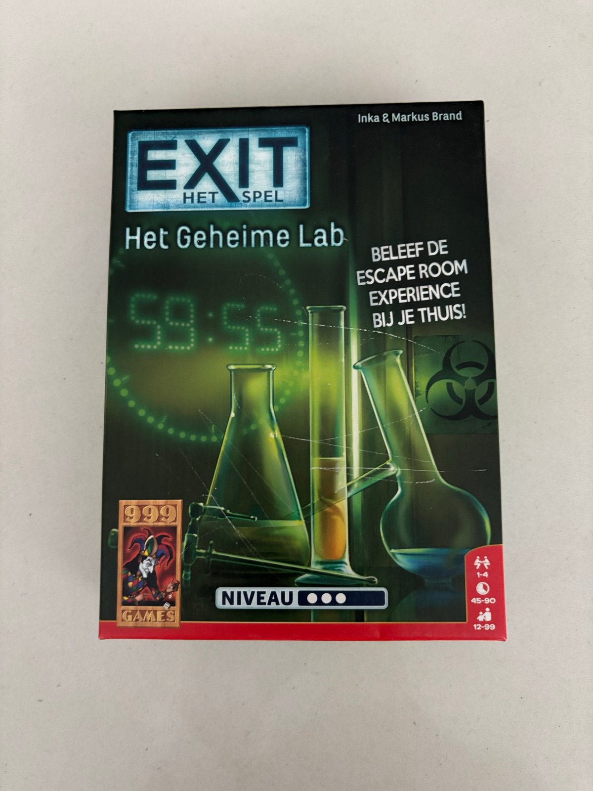 EXIT Het Geheime Lab - Escape Room Spel 999 ganes!, Een of twee spelers, Ophalen of Verzenden, Gebruikt