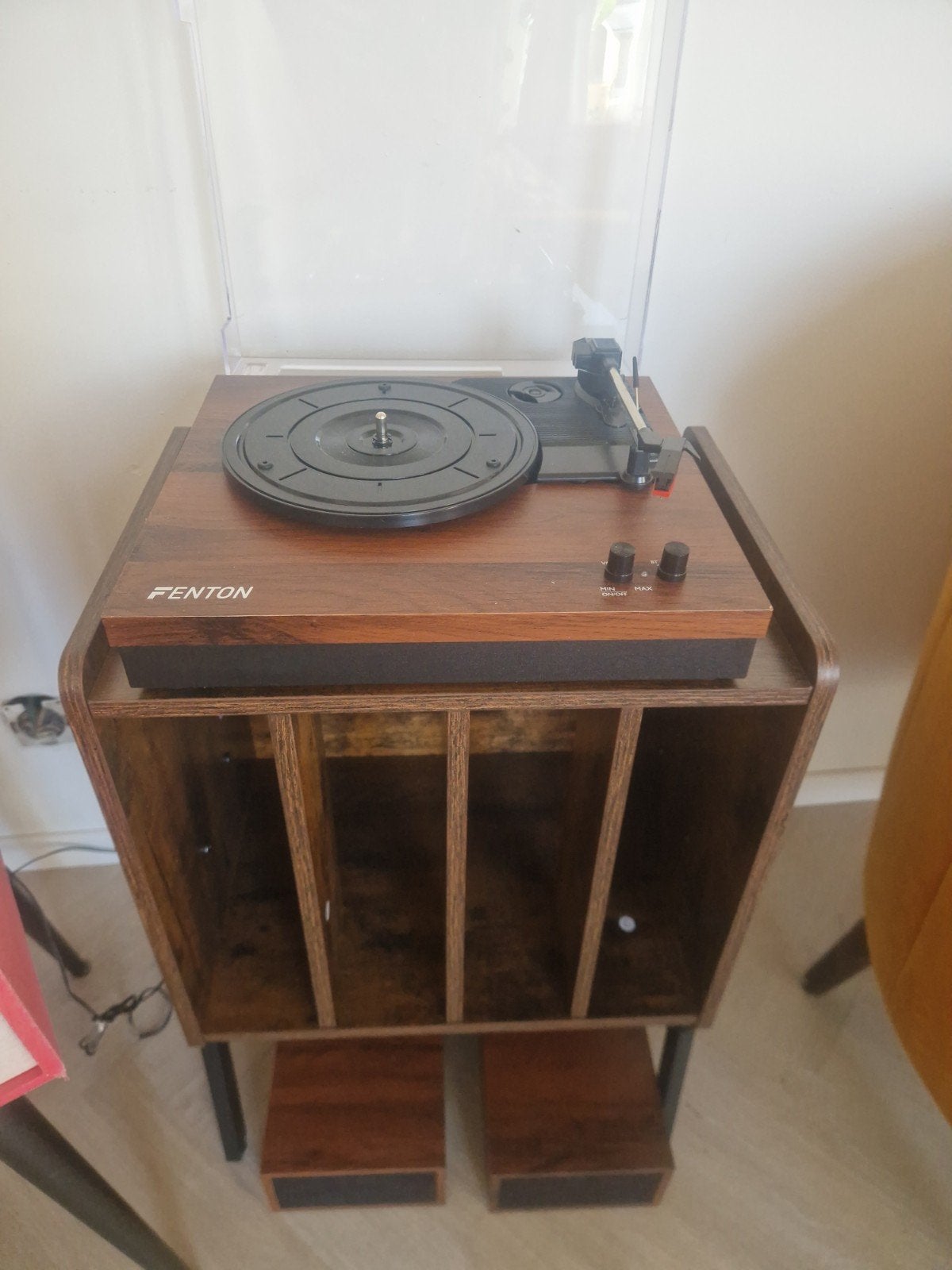 Fenton Platenspeler met losse speakers en platenmeubel, Ophalen, Gebruikt, Platenspeler, Overige merken