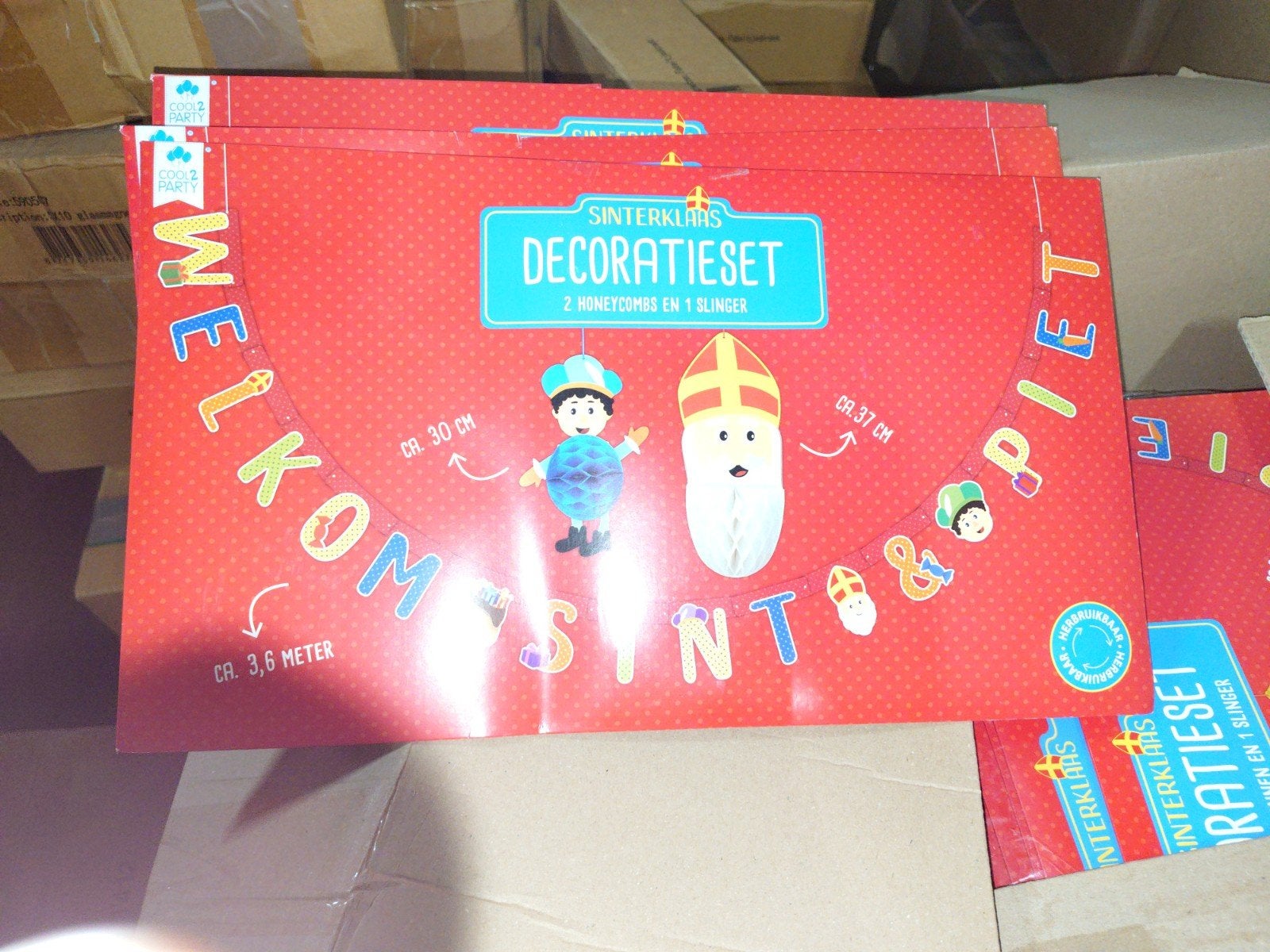 partij Sinterklaas Decoratieset, Diversen, ., Nieuw, Ophalen of Verzenden, .