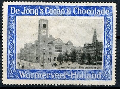 1900 Recamelabel Wormerveer Jong’s cacao Chocolade (VK-32), Ophalen, Gebruikt