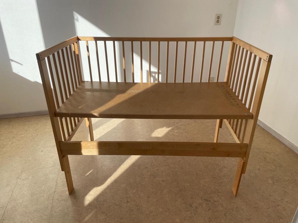 Houten Ledikant/cosleeper, Kinderen en Baby's, Ophalen, Gebruikt, Ledikant