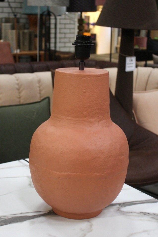 Prachtige lampvoet kruik SARMANO Koraal Light & Living, Met schakelaar, Zo goed als nieuw, Steen/keramiek, E27 (groot)