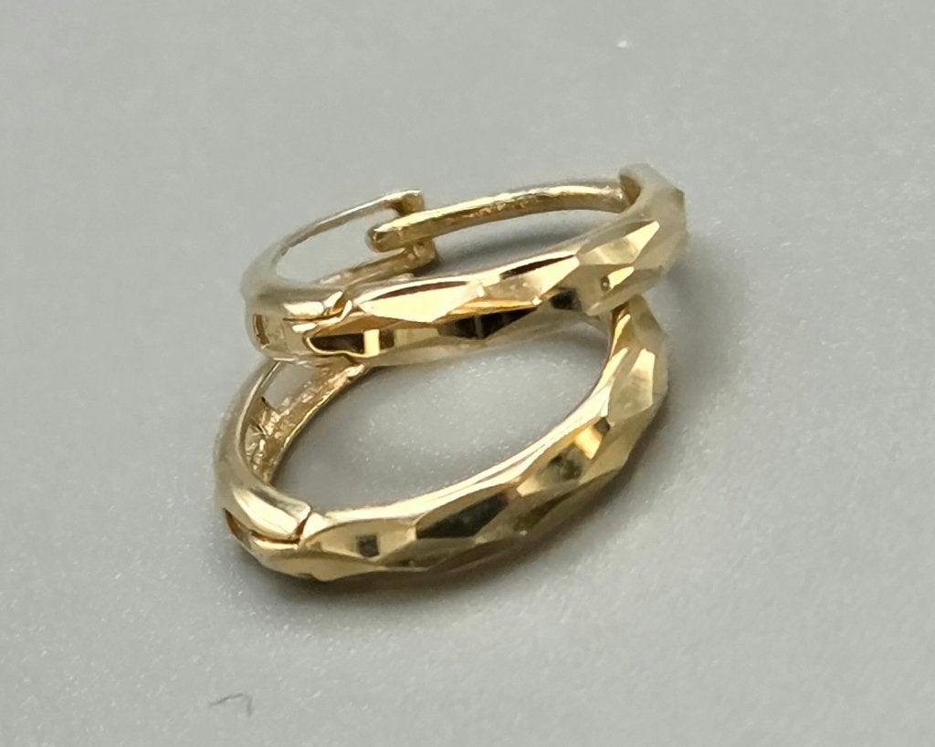 Vintage gouden creolen. Nr: 47, Sieraden, Tassen en Uiterlijk, Hangers, Ophalen of Verzenden, Zo goed als nieuw, Goud