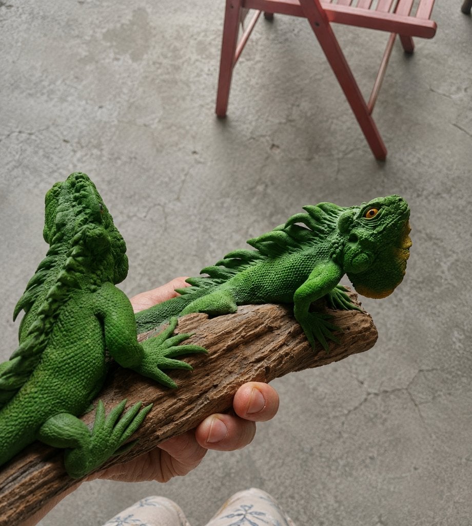 Leguanen decoratie, Ophalen, Zo goed als nieuw, Beeldje of Figuurtje