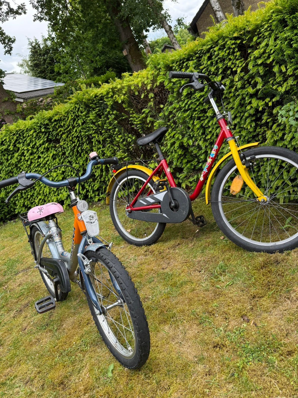 2 fietsen, Ophalen, Gebruikt, Terugtraprem, Minder dan 16 inch