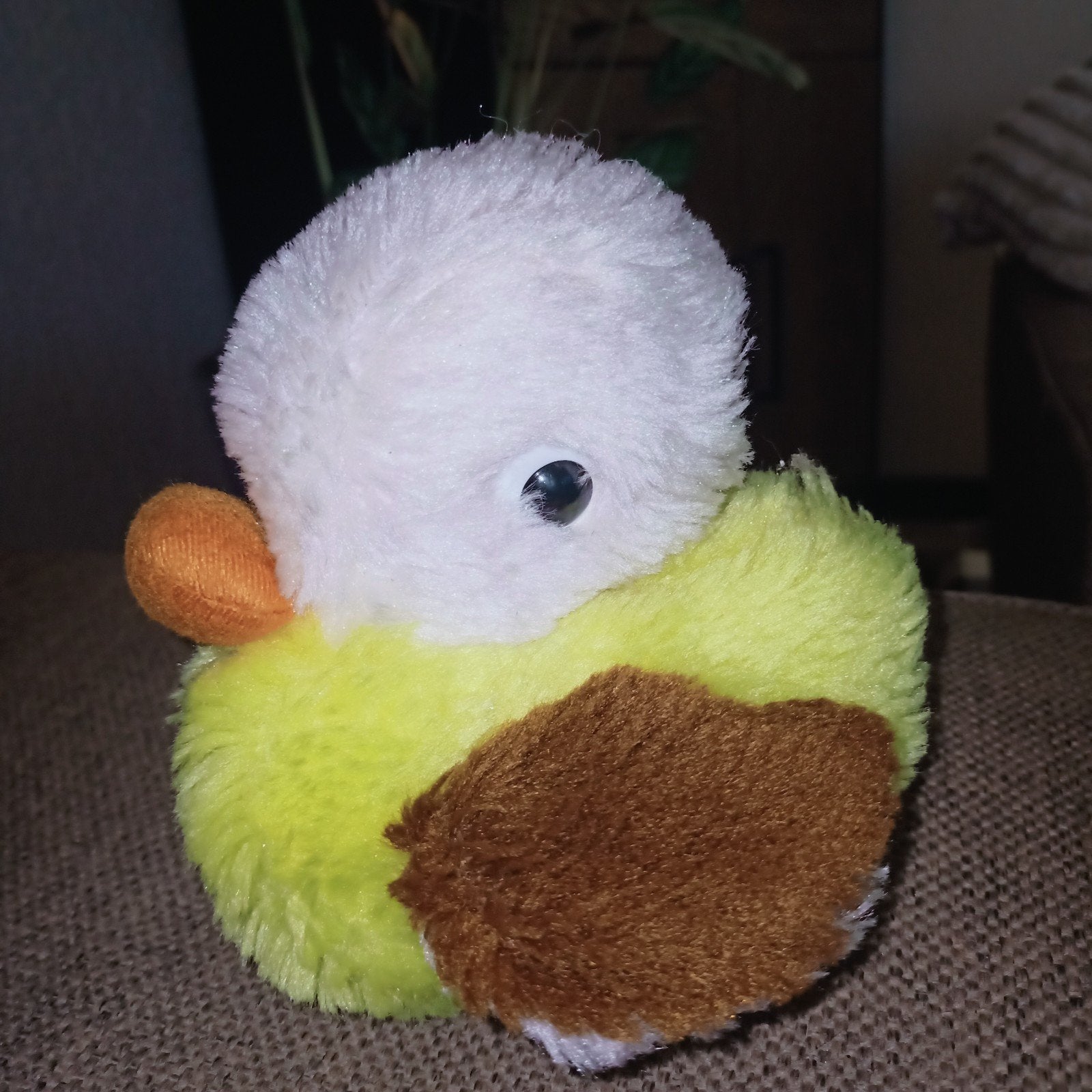 Vintage eend knuffel., Gebruikt, Overige merken, Ophalen of Verzenden, Meerkleurig