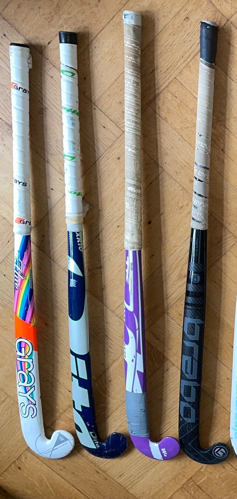 Zaalhockeystick glasfiber Dita Grays TK Brabo 34 35 36,5 inc, Sport en Fitness, Ophalen of Verzenden, Gebruikt, Stick