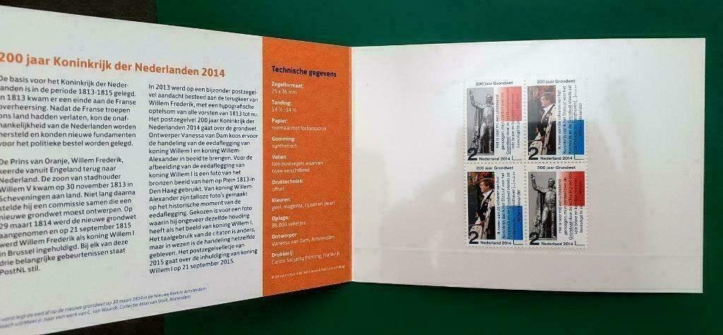 Postzegelmapje 498 - 200 jaar Koninkrijk der Nederlanden, Postzegels en Munten, Postzegels | Nederland, Verzenden, Na 1940, Postfris