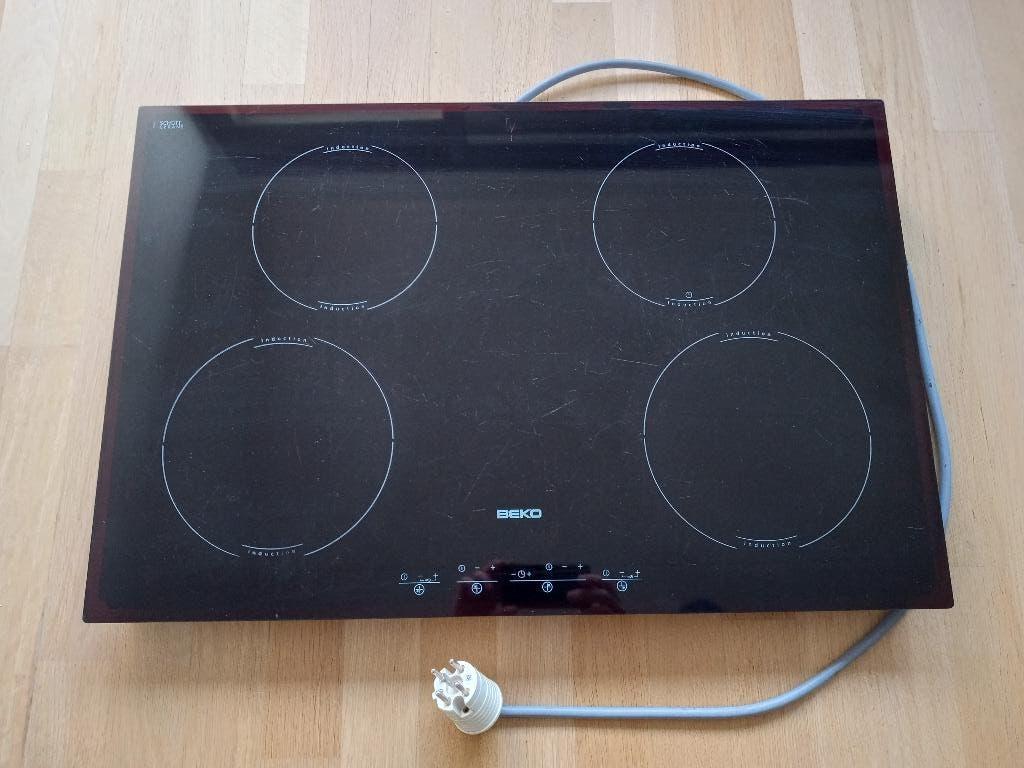 Beko inductie kookplaat, Ophalen, Gebruikt, 4 kookzones, Inbouw