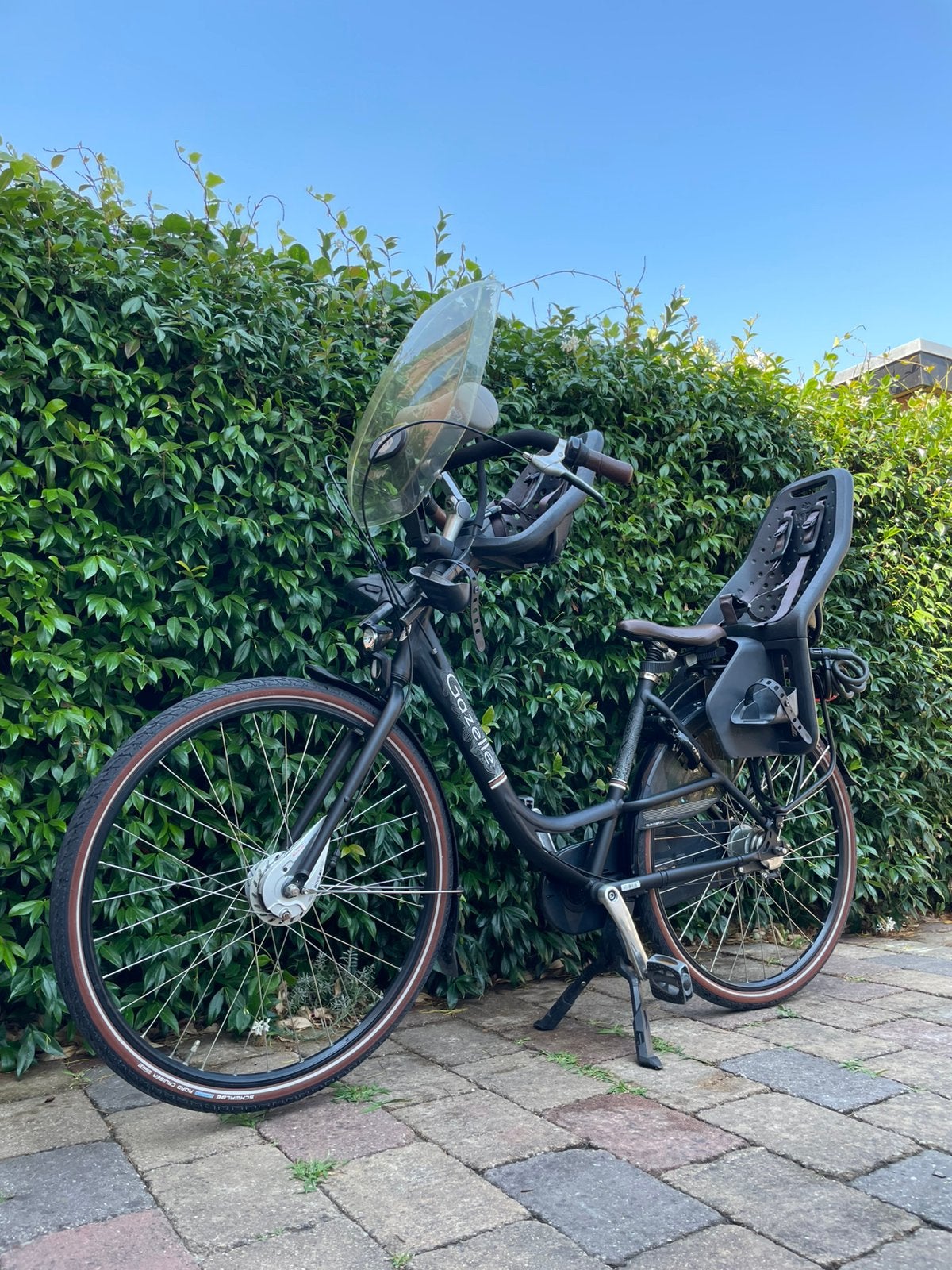 Gazelle Bloom + 2 Thule Yepp Kinderzitjes, Ophalen, 2 zitjes, Gebruikt, Gazelle