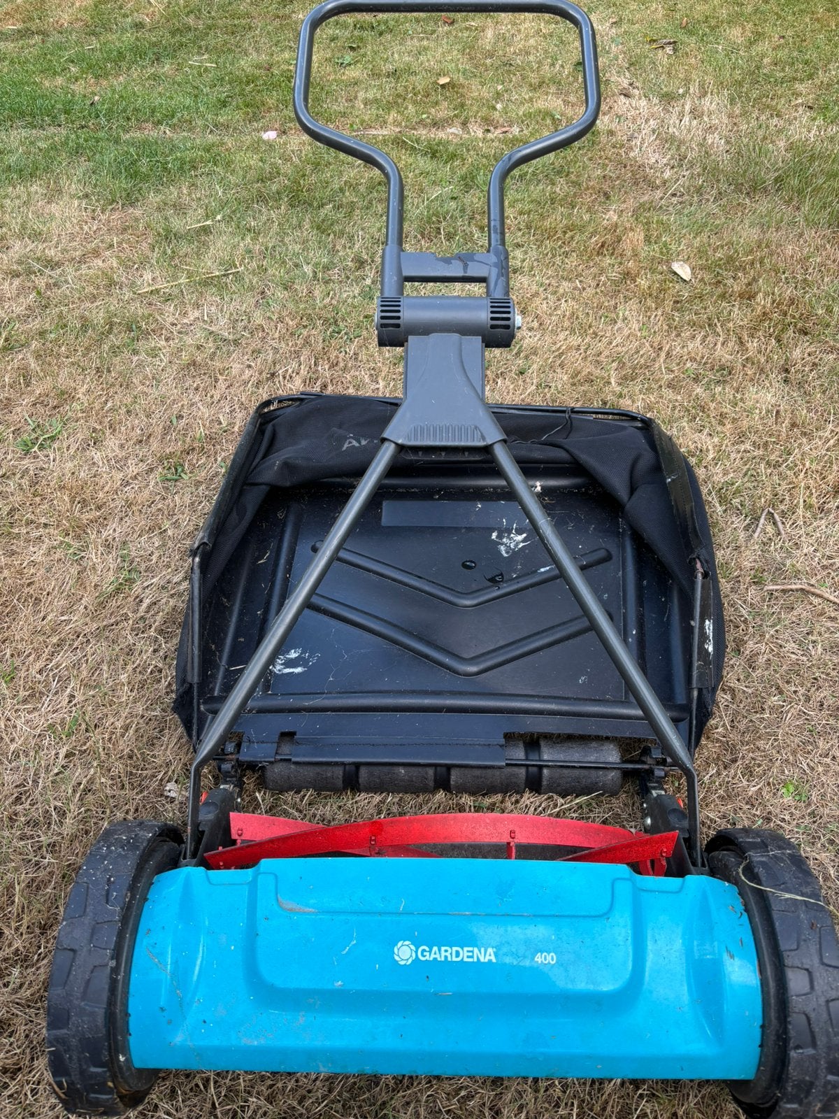 Gardena 400 grasmaaier, Gebruikt, Handgrasmaaier, Ophalen of Verzenden, Opvangbak