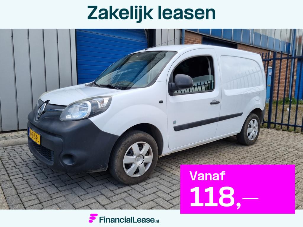 Renault Kangoo Z.E. Express 22 kwh trekhaak, koopaccu inruil, Gebruikt, Wit, 2 stoelen, Electronic Stability Program (ESP)