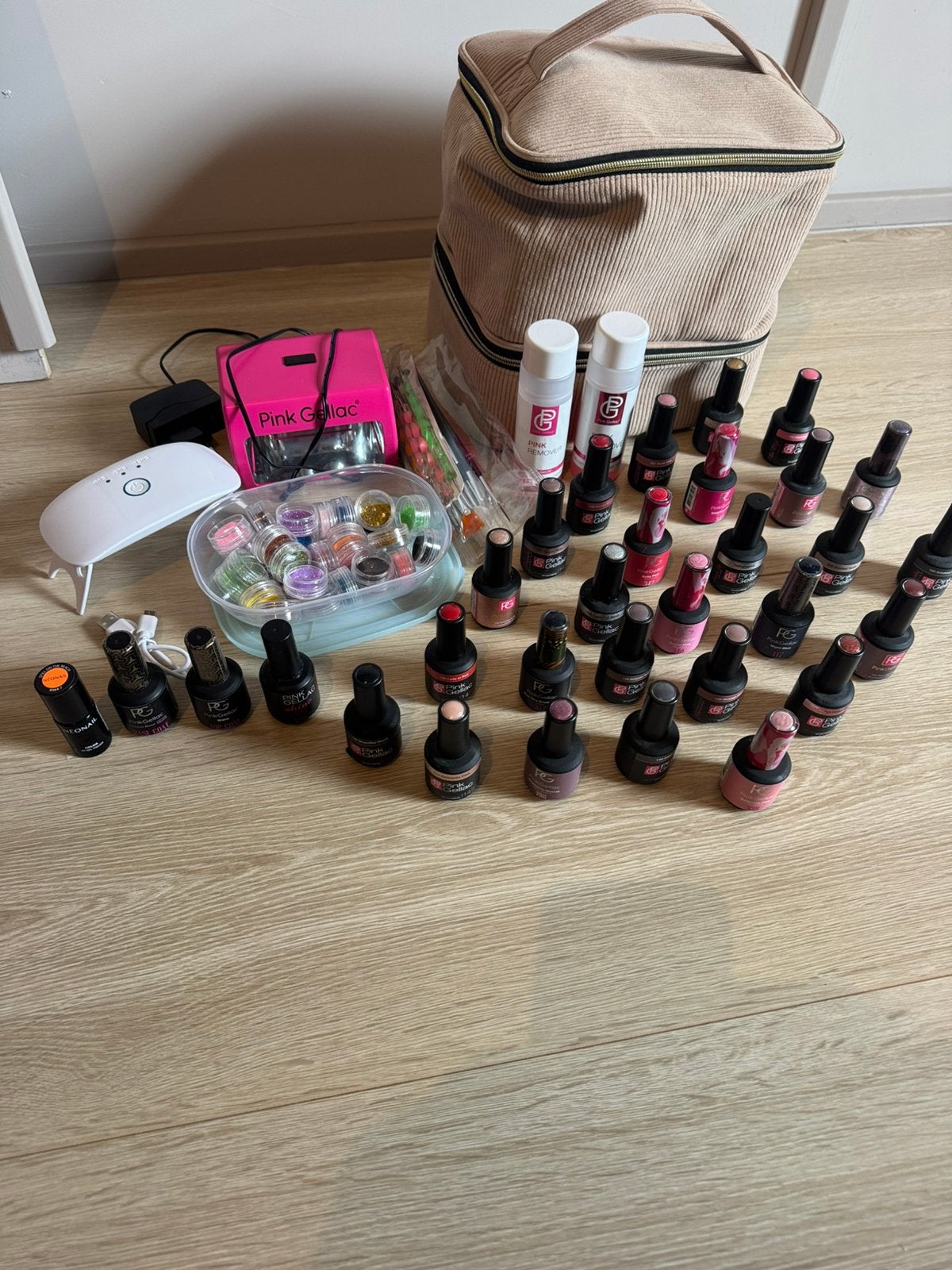 Pink gellac, Verzenden, Zo goed als nieuw, Overige kleuren, Handen en Nagels