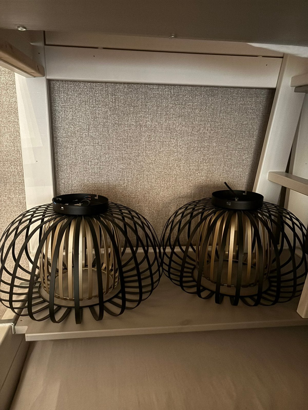 2 plafond lampen, Ophalen, Zo goed als nieuw, Rond