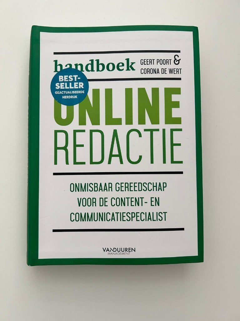 Handboek online redactie, Geert Poort & Corona de Wert, Zo goed als nieuw, Beta, HBO