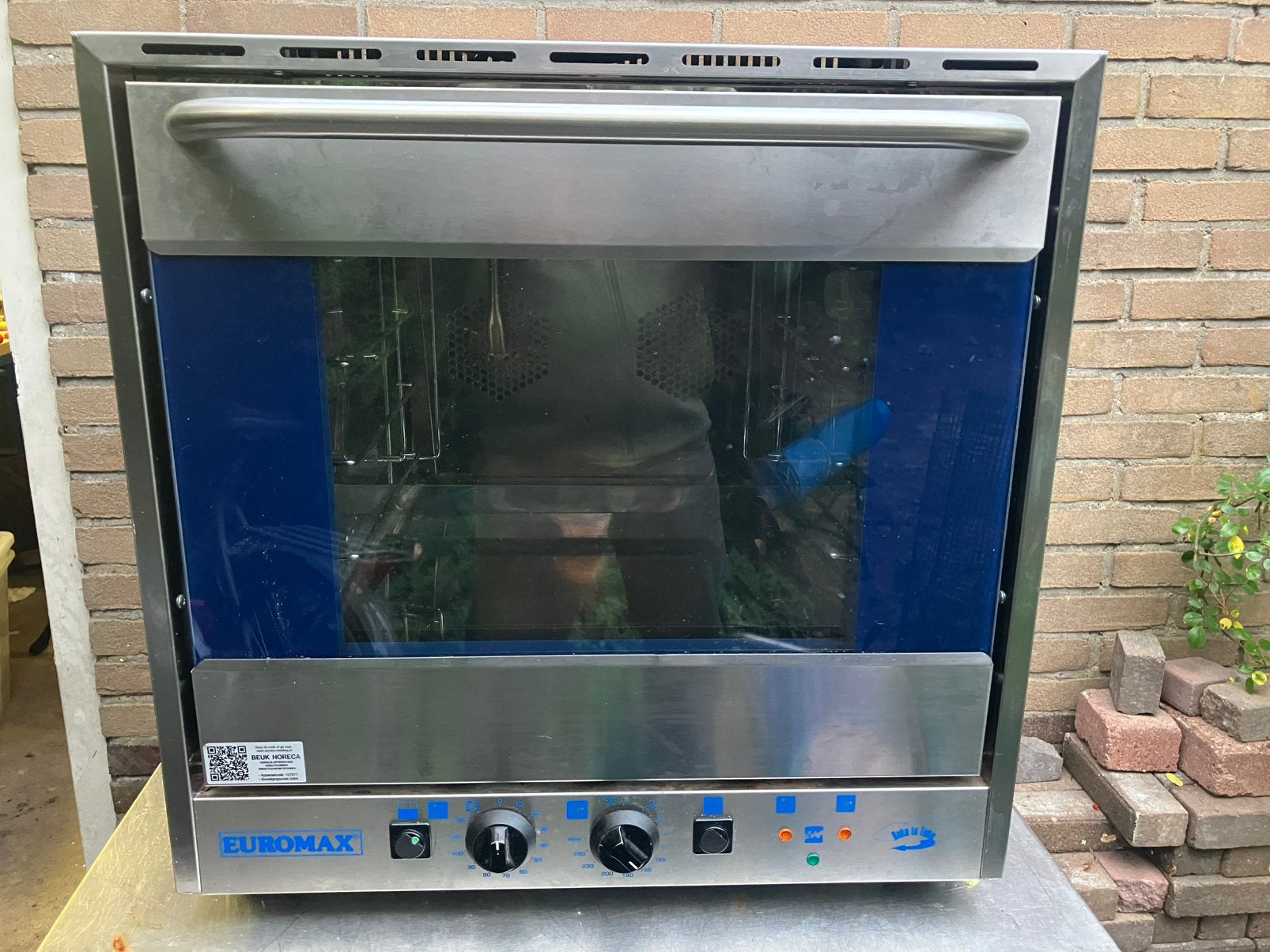 Euromax 10990GHBL Combi oven, Ophalen, Zo goed als nieuw, 60 cm of meer, 60 cm of meer