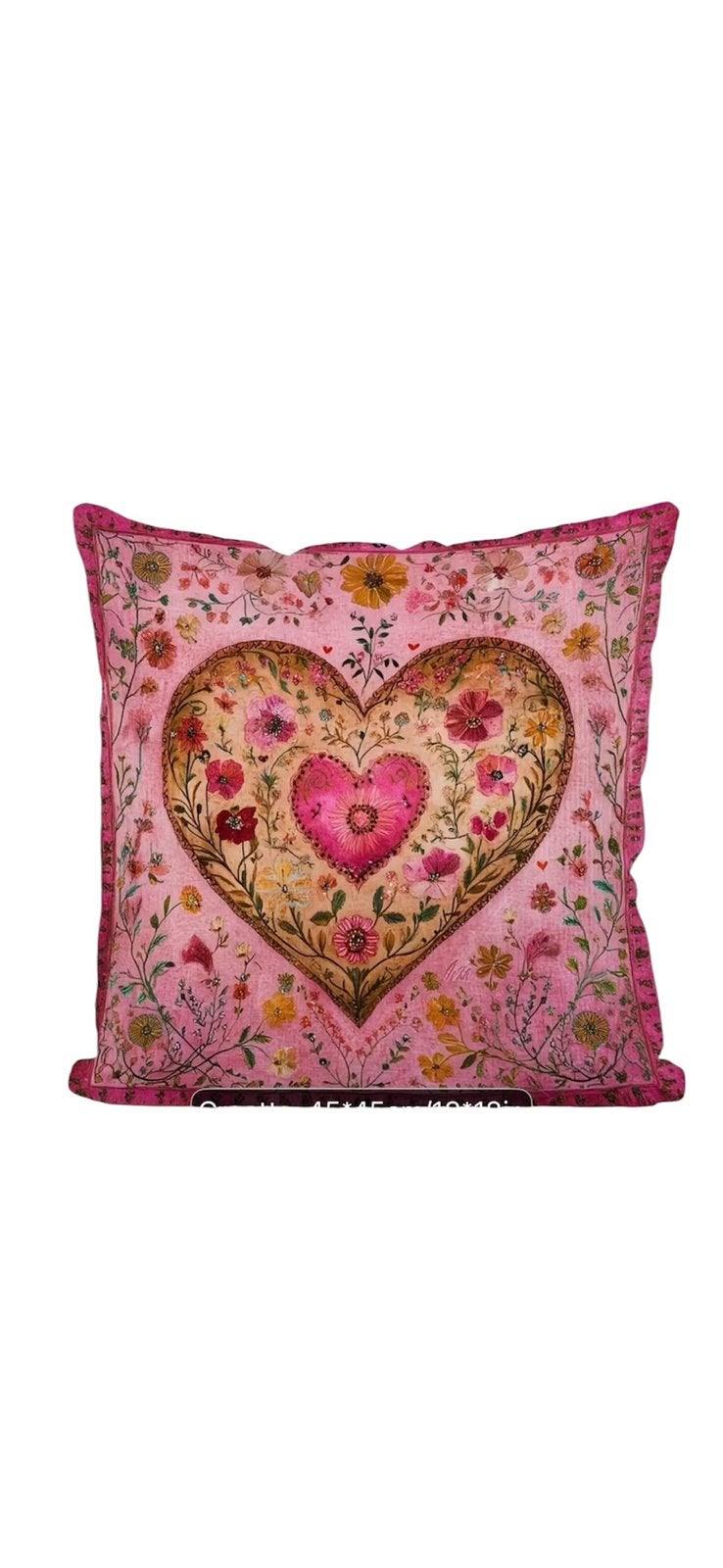 NIEUW !! Superleuk kussenhoesje in rose, Ophalen of Verzenden, Nieuw, Vierkant