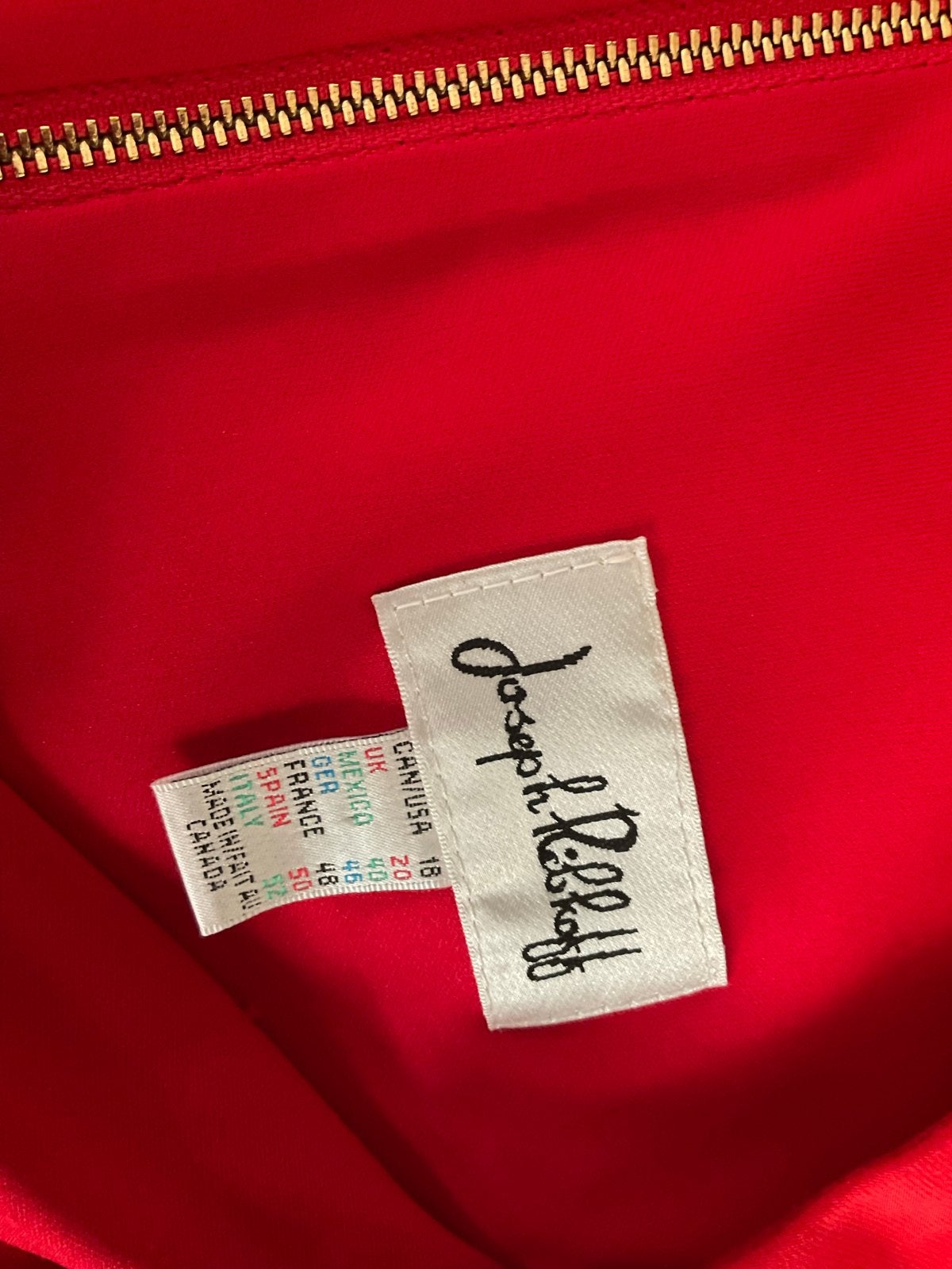 Joseph Ribkoff Jurk Maat 46 - Elegant Rood Design, Kleding | Dames, Jurken, Zo goed als nieuw, Maat 46/48 (XL) of groter, Rood