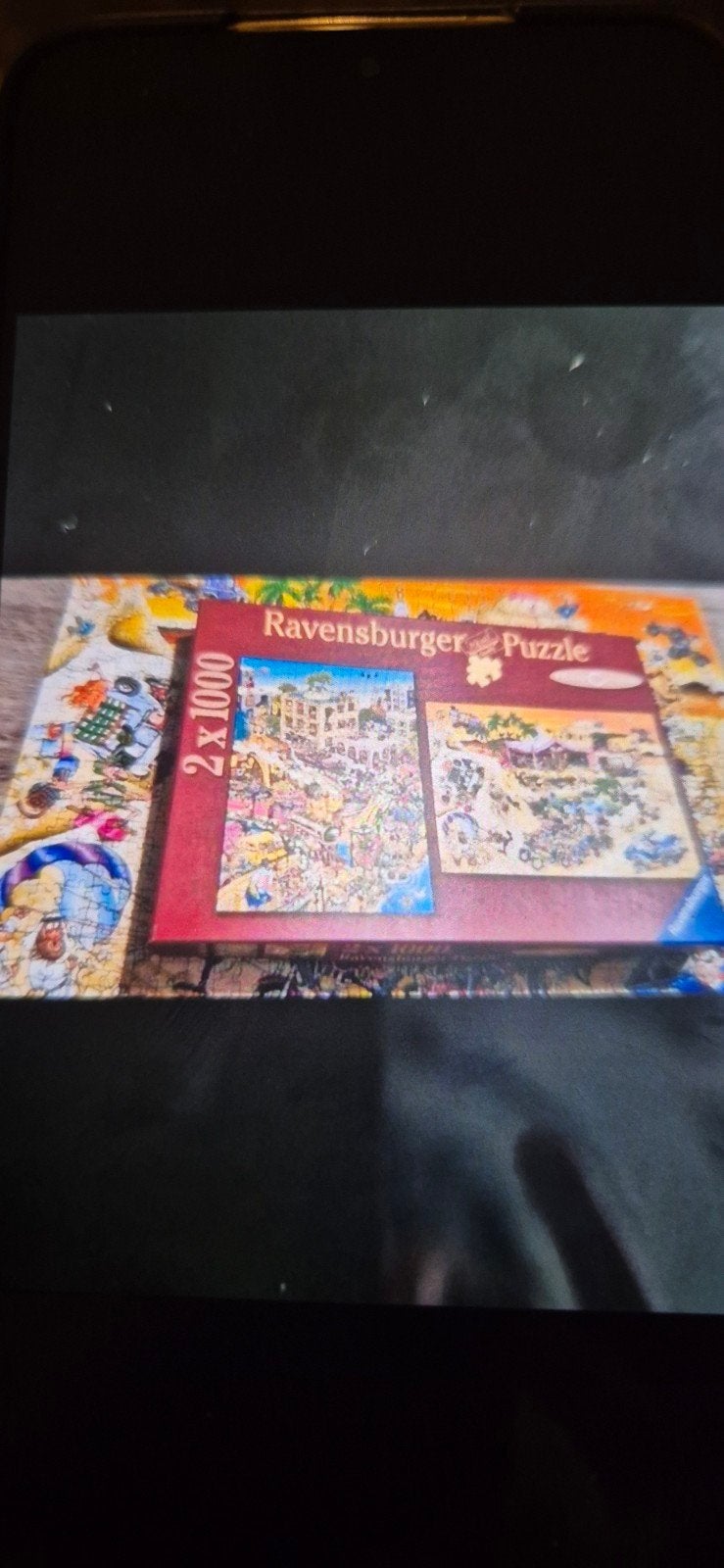 2 ravensburger puzzels 2x 1000stukjes zgan, Ophalen of Verzenden, Meer dan 1500 stukjes, Zo goed als nieuw, Legpuzzel